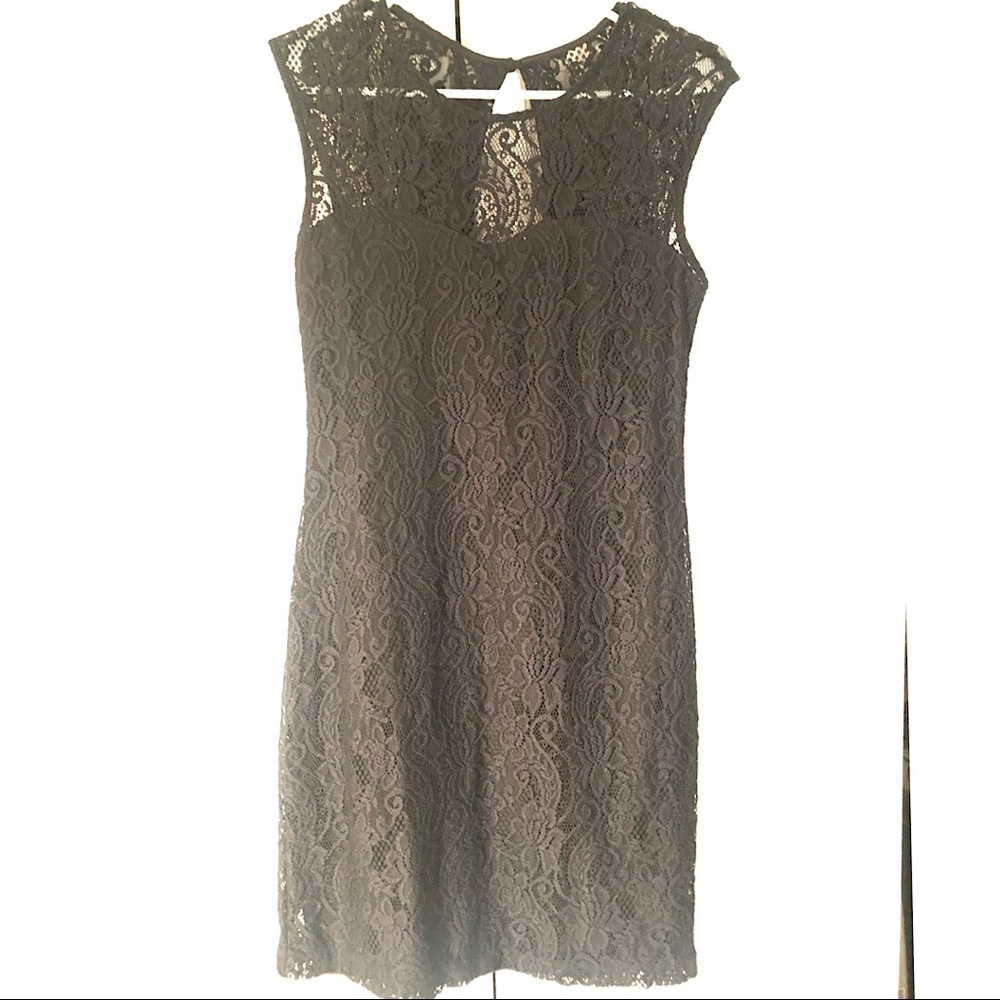 Black lace dress